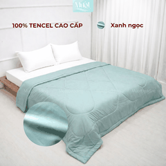 Chăn chần bông Lụa Tencel 60s trơn màu cao cấp Mướt bedding đầy đủ size, mềm mịn thoáng mát