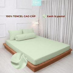 Bộ 4 Món Ga Gối Tencel 60s 1M6x2M (Dày 13 - 22CM) | ĐỘC QUYỀN TRÊN LIVE | MƯỚT BEDDING
