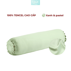 Vỏ Gối Ôm Lụa Tencel 60s Size 35x100cm Màu Trơn, Nhiều màu, Dây kéo khoá Mướt bedding, mềm, mịn, thoáng mát