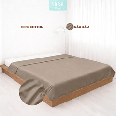 Vỏ chăn Cotton Satin Mướt bedding chất liệu vỏ mền 100% cotton lồng được ruột đầy đủ size, trơn màu