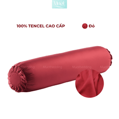 Vỏ Gối Ôm Lụa Tencel 60s Size 35x100cm Màu Trơn, Nhiều màu, Dây kéo khoá Mướt bedding, mềm, mịn, thoáng mát