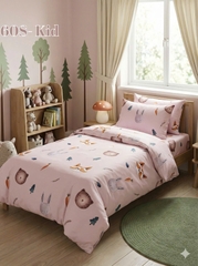 Bộ chăn ga gối Lụa Tencel Hoạ Tiết 1m4x2m