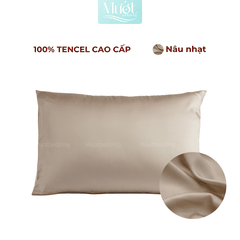 Vỏ gối nằm Lụa Tencel 60s trơn màu 50x70cm, 45x65cm, 40x60cm, 35x50cm Mướt Bedding áo gối 100% Tencel, mềm, mịn, thoáng mát