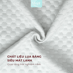 Gối Memory Foam công thái học, cao su non lượn sóng, kích thước 58x40x9/11