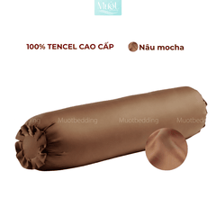 Vỏ Gối Ôm Lụa Tencel 60s Size 35x100cm Màu Trơn, Nhiều màu, Dây kéo khoá Mướt bedding, mềm, mịn, thoáng mát