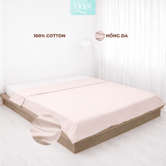 Vỏ chăn Cotton Satin Mướt bedding chất liệu vỏ mền 100% cotton lồng được ruột đầy đủ size, trơn màu