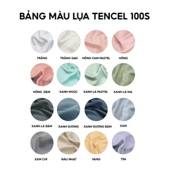 Ga Tencel 100s - Xanh dương đậm - 1m6x2m