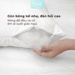 Ruột gối nằm gòn bông, ruột gối ôm Mướt bedding chất liệu gòn bông, gối nằm cao, đàn hồi tốt, nâng đỡ cổ vai gáy
