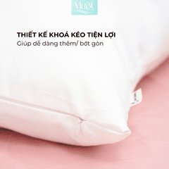 Gối nằm, gối ôm, ruột gối Mướt bedding chất liệu gòn lông vũ cao cấp đầy đủ size 35x50, 40x60, 50x70