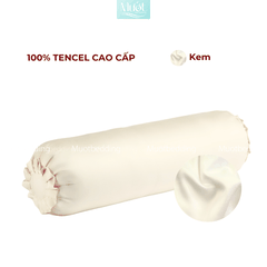 Vỏ Gối Ôm Lụa Tencel 60s Size 35x100cm Màu Trơn, Nhiều màu, Dây kéo khoá Mướt bedding, mềm, mịn, thoáng mát