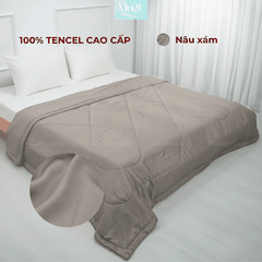 Chăn chần bông Lụa Tencel 60s trơn màu cao cấp Mướt bedding đầy đủ size, mềm mịn thoáng mát