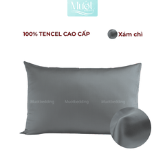 Vỏ gối nằm Lụa Tencel 60s trơn màu 50x70cm, 45x65cm, 40x60cm, 35x50cm Mướt Bedding áo gối 100% Tencel, mềm, mịn, thoáng mát