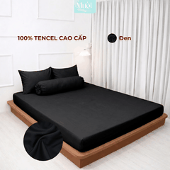 Bộ 4 Món Ga Gối Tencel 60s 1M6x2M (Dày 13 - 22CM) | ĐỘC QUYỀN TRÊN LIVE | MƯỚT BEDDING