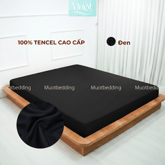 Ga giường kích thước 2m2x2m Lụa Tencel 60s cao cấp trơn màu, drap bo chun