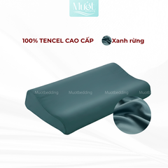 Vỏ gối cao su non Mướt Bedding lụa Tencel 60s trơn màu cao cấp, bao áo gối Memory Foam đầy đủ size