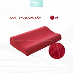 Vỏ gối cao su non Mướt Bedding lụa Tencel 60s trơn màu cao cấp, bao áo gối Memory Foam đầy đủ size