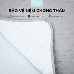 Tấm Bảo Vệ Nệm Chống Thấm Tuyệt Đối, mềm mịn Đầy đủ Kích Thước - Mướt bedding