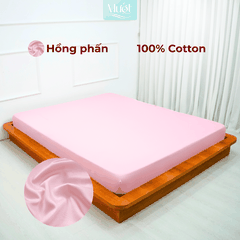 Ga giường kích thước 1m4x2m Cotton Satin Mướt bedding chất liệu 100% cotton cao cấp