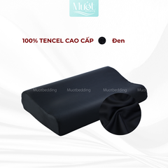 Vỏ gối cao su non Mướt Bedding lụa Tencel 60s trơn màu cao cấp, bao áo gối Memory Foam đầy đủ size