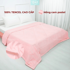 Chăn chần bông Lụa Tencel 60s trơn màu cao cấp Mướt bedding đầy đủ size, mềm mịn thoáng mát
