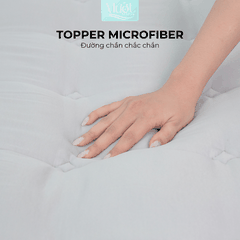 Topper Gòn Microfiber Mướt bedding đầy đủ Size dày dặn chất liệu Cao Cấp sử dụng văn phòng, gia đình
