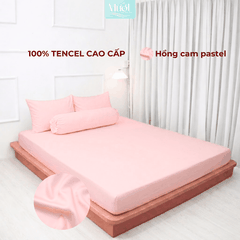 Bộ 4 Món Ga Gối Tencel 60s 1M6x2M (Dày 13 - 22CM) | ĐỘC QUYỀN TRÊN LIVE | MƯỚT BEDDING