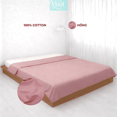 Vỏ chăn Cotton Satin Mướt bedding chất liệu vỏ mền 100% cotton lồng được ruột đầy đủ size, trơn màu