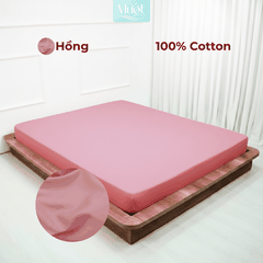 Ga giường kích thước 2mx2m Cotton Satin Mướt bedding chất liệu 100% cotton cao cấp