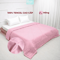 Chăn chần bông Lụa Tencel 60s trơn màu cao cấp Mướt bedding đầy đủ size, mềm mịn thoáng mát