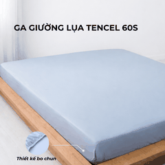 Ga giường Lụa Tencel 60s - Hồng Sakura - 1m6x2m (13-22cm)
