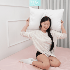 Gối nằm, gối ôm, ruột gối Mướt bedding chất liệu gòn lông vũ cao cấp đầy đủ size 35x50, 40x60, 50x70