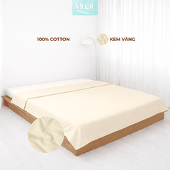 Vỏ chăn Cotton Satin Mướt bedding chất liệu vỏ mền 100% cotton lồng được ruột đầy đủ size, trơn màu