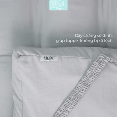Topper Gòn Microfiber Mướt bedding đầy đủ Size dày dặn chất liệu Cao Cấp sử dụng văn phòng, gia đình