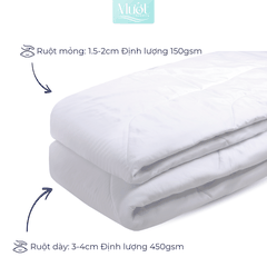 Ruột chăn bông Microfiber vỏ ngoài Poly Mướt bedding ruột mền có đầy đủ size 2mx2m2 1m6x2m chất liệu gòn tấm êm ái