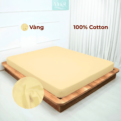 Ga giường 1m8x2m Cotton Satin Mướt bedding, drap giường 100% cotton cao cấp