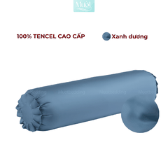 Vỏ Gối Ôm Lụa Tencel 60s Size 35x100cm Màu Trơn, Nhiều màu, Dây kéo khoá Mướt bedding, mềm, mịn, thoáng mát