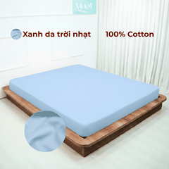 Ga giường kích thước 2mx2m Cotton Satin Mướt bedding chất liệu 100% cotton cao cấp