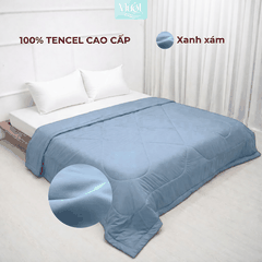 Chăn chần bông Lụa Tencel 60s trơn màu cao cấp Mướt bedding đầy đủ size, mềm mịn thoáng mát