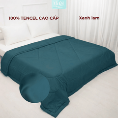 Chăn chần bông Lụa Tencel 60s trơn màu cao cấp Mướt bedding đầy đủ size, mềm mịn thoáng mát