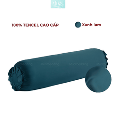 Vỏ Gối Ôm Lụa Tencel 60s Size 35x100cm Màu Trơn, Nhiều màu, Dây kéo khoá Mướt bedding, mềm, mịn, thoáng mát