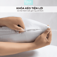 Gối nằm, gối ôm, ruột gối Mướt bedding chất liệu gòn lông vũ cao cấp đầy đủ size 35x50, 40x60, 50x70