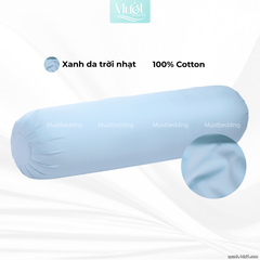 Vỏ gối ôm 100% Cotton Satin size 35x100 Mướt Bedding chất liệu áo gối ôm cao cấp, đa dạng màu