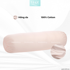Vỏ gối ôm 100% Cotton Satin size 35x100 Mướt Bedding chất liệu áo gối ôm cao cấp, đa dạng màu