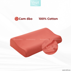 Vỏ gối cao su non Cotton Satin Mướt Bedding trơn màu cao cấp, bao áo gối Memory Foam đầy đủ size