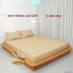 Bộ 3 món gối lụa 100% Tencel 60S trơn màu - Mướt Bedding, bộ 3 món cao cấp Đỏ 2mx2m (Dày 5-12cm)