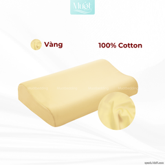 Vỏ gối cao su non Cotton Satin Mướt Bedding trơn màu cao cấp, bao áo gối Memory Foam đầy đủ size