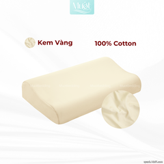 Vỏ gối cao su non Cotton Satin Mướt Bedding trơn màu cao cấp, bao áo gối Memory Foam đầy đủ size