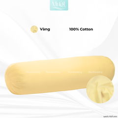Vỏ gối ôm 100% Cotton Satin size 35x100 Mướt Bedding chất liệu áo gối ôm cao cấp, đa dạng màu
