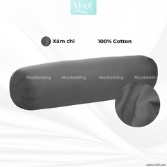 Vỏ gối ôm 100% Cotton Satin size 35x100 Mướt Bedding chất liệu áo gối ôm cao cấp, đa dạng màu
