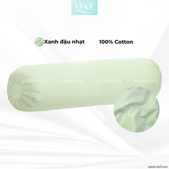 Vỏ gối ôm 100% Cotton Satin size 35x100 Mướt Bedding chất liệu áo gối ôm cao cấp, đa dạng màu